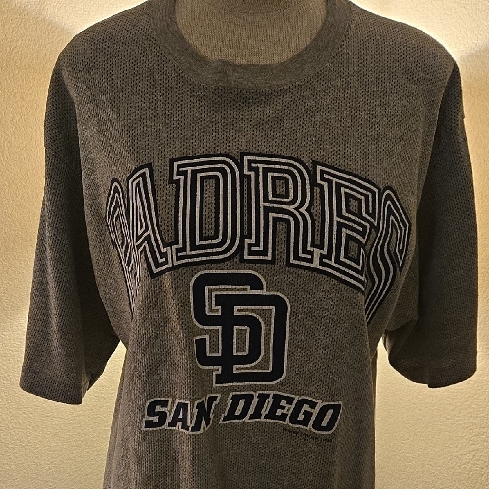 1999 Majestic Classic Gray Padres San Diego T-Shirt